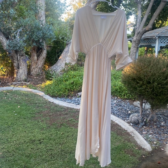 Maxi Dress with Bell Sleeves and Empire Waist - Picture 8 of 10